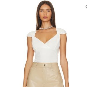 Free People Another Love Bodysuit in Ivory NWT